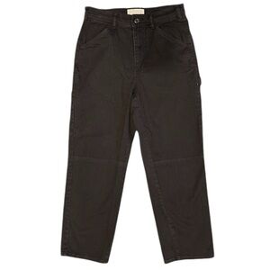 Everlane sz 6 black utility ankle‎ high rise jeans 100% cotton